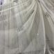 Тюль из льна с вышивкой серого и кремового цвета на метраж, высота 3 м (BOR555KR-GR) 1265338638 фото 5