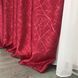 Готові штори з льону, Бордового кольору, з тюлем (SHTN-M17-22) SHTN-M17-22 фото 3