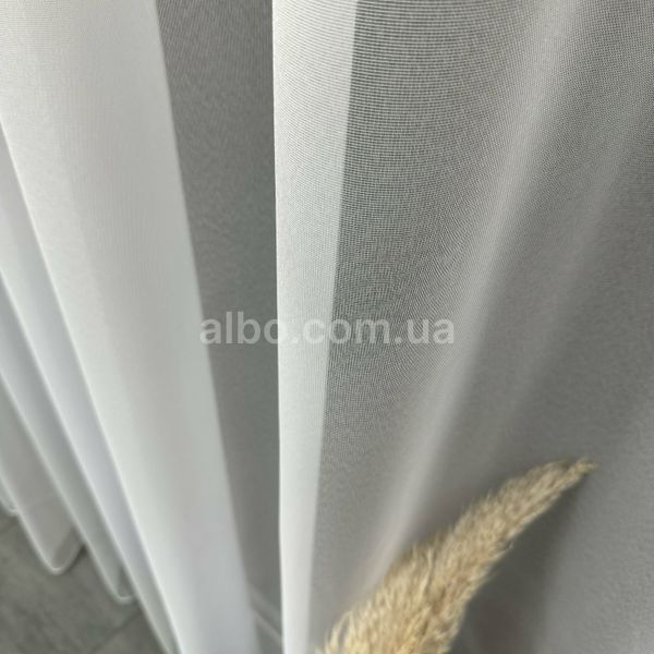 Тканина канвас для тюлю білого кольору ALBO висота 3м (CANVAS)