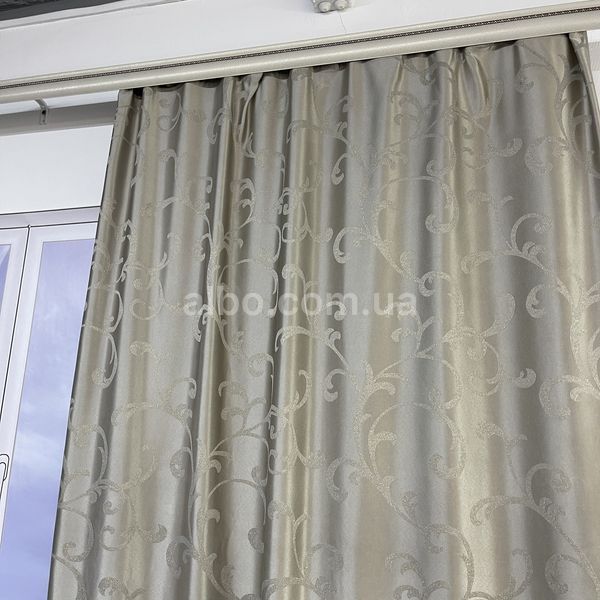 Готовые жакардовые шторы, Темно Бежевого цвета ALBO (SH-M32-5) SH-M32-5 фото