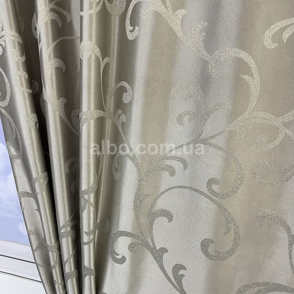 Готовые жакардовые шторы, Темно Бежевого цвета ALBO (SH-M32-5) SH-M32-5 фото
