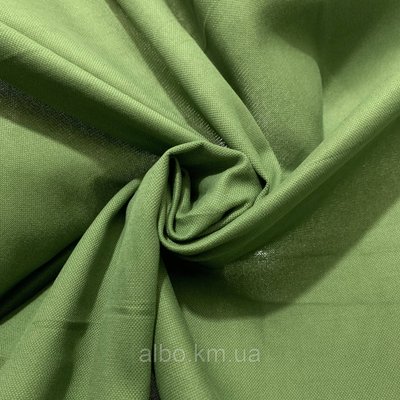 Шторная однотонная ткань микровелюр зеленого цвета высота 2,8 метра (PetekK-586) 1523043144 фото