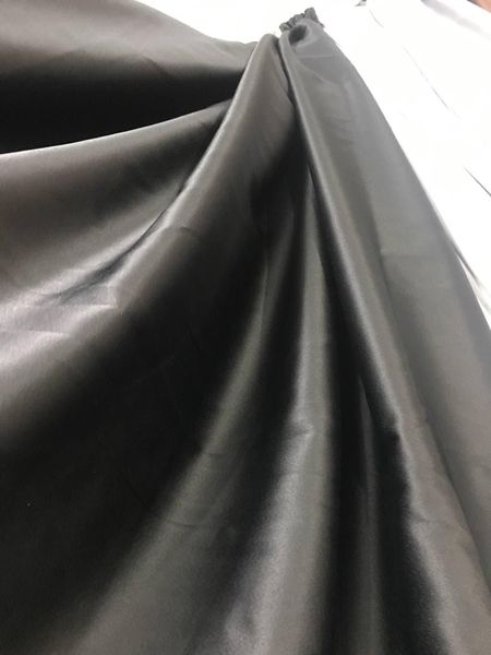 Ткань атлас blackout на метраж, цвет Черный, высота 3 м.(VR-026) 1583981768 фото