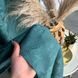 Жаккардовые мраморные шторы бирюзового цвета с белым жакардовым тюлем ALBO (SHTL-M23-19) SHTL-M23-19 фото 2