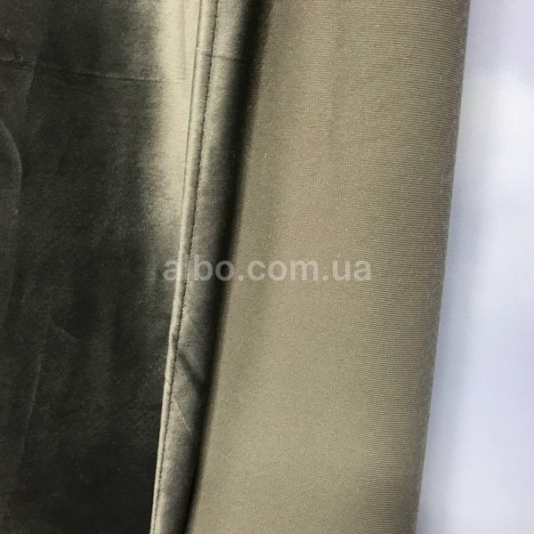 Готовые однотонные бархатные шторы Серые на тесьме с тюлю (SHTN-915-15) SHTN-915-15 фото