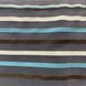 Белая тюль из фатина с бирюзовыми, бежевыми и коричневыми полосами на метраж, высота 2,8 м (ROWI-TURKUAZ) 1531023679 фото 2