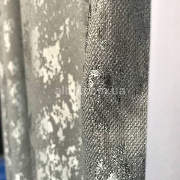 Готовые шторы из мрамора, Графитового цвета, с тюлю (SHTN-M19n-21) SHTN-M19n-21 фото