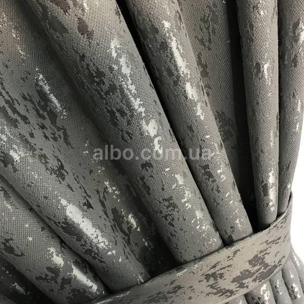 Готовые шторы из мрамора, Графитового цвета, с тюлю (SHTN-M19n-21) SHTN-M19n-21 фото