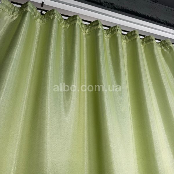 Комплект підшитих штор з монорею 150x270 cm (2 шт) ALBO Салатові (SH-F-4) SH-F-4 фото