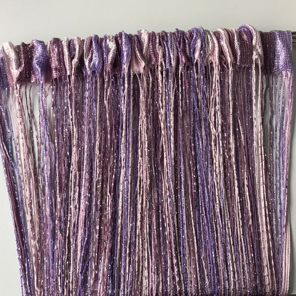 Нитяные шторы Кисея с люрексом 300x280 cm Розово-фиолетово-сливовые (NL-202) 890904031 фото