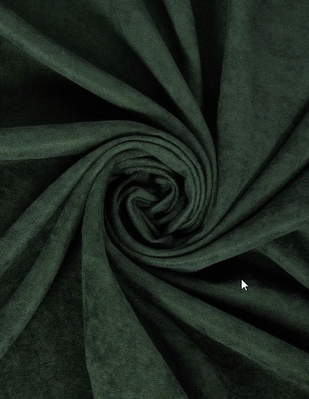Шторная однотонная ткань микровелюр высота 3 метра, Зеленый (Petek-588) 1525039642 фото