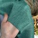 Стильные красивые готовые шторы с тюлем мешковина лен Бирюзовые на люверсах в гостиную, спальню, зал, детскую SHTL-LM1-19 фото 3