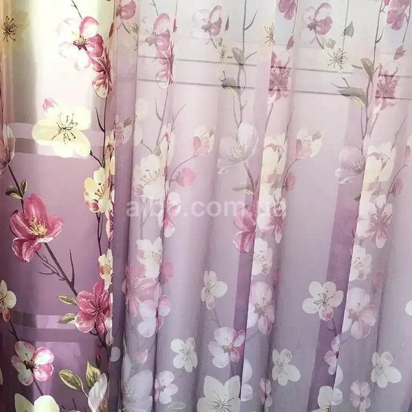 Тюль із батиста фіолетового кольору на метраж, висота 2.8 м (157B-2) 157B-2-T фото