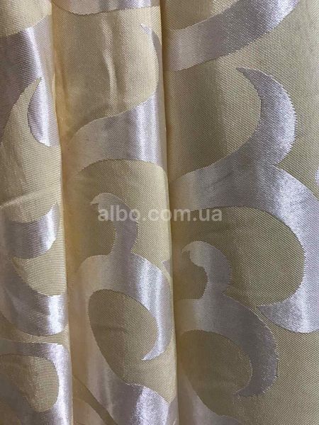 Жаккардовая ткань на метраж кремовая, высота 2,8м (С28) C28 фото