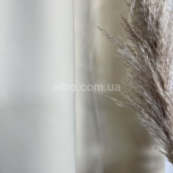 Матовые шторы атлас блэкаут молочного цвета с белым шифоновым тюлем ALBO (SHTN-M30-3) SHTN-M30-3 фото