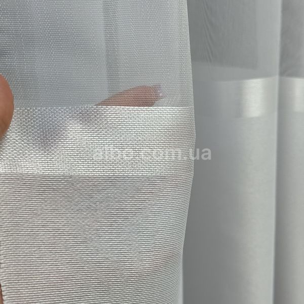 Бамбуковый тюль с белой полоской (B111 BEYAZ)
