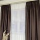 Матовые шторы атлас блэкаут коричневого цвета с белым шифоновым тюлем ALBO (SHTN-M30-40) SHTN-M30-40 фото 1