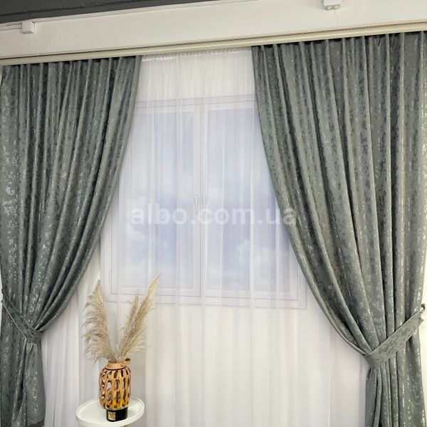 Готовые шторы из мрамора, Графитового цвета (SH-M19-21) SH-M19-21 фото